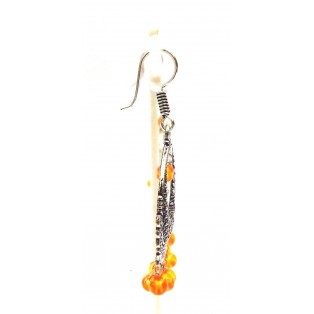 Silver Oxidized Earring Jhumka Jhumki Imitation Ethnic Jewelry Long Dangle AE35